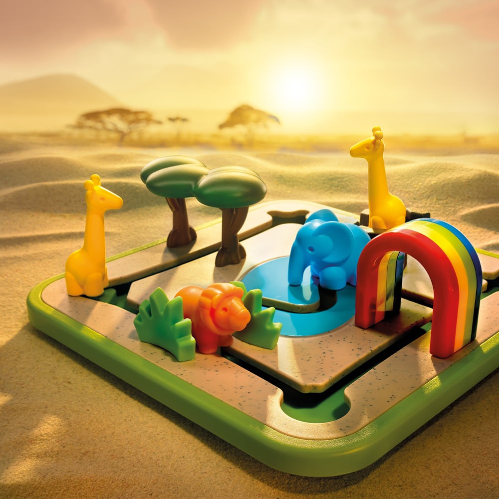 Smart Games - Safari Park Jr., joc de logica cu 60 de provocari, 3+ ani