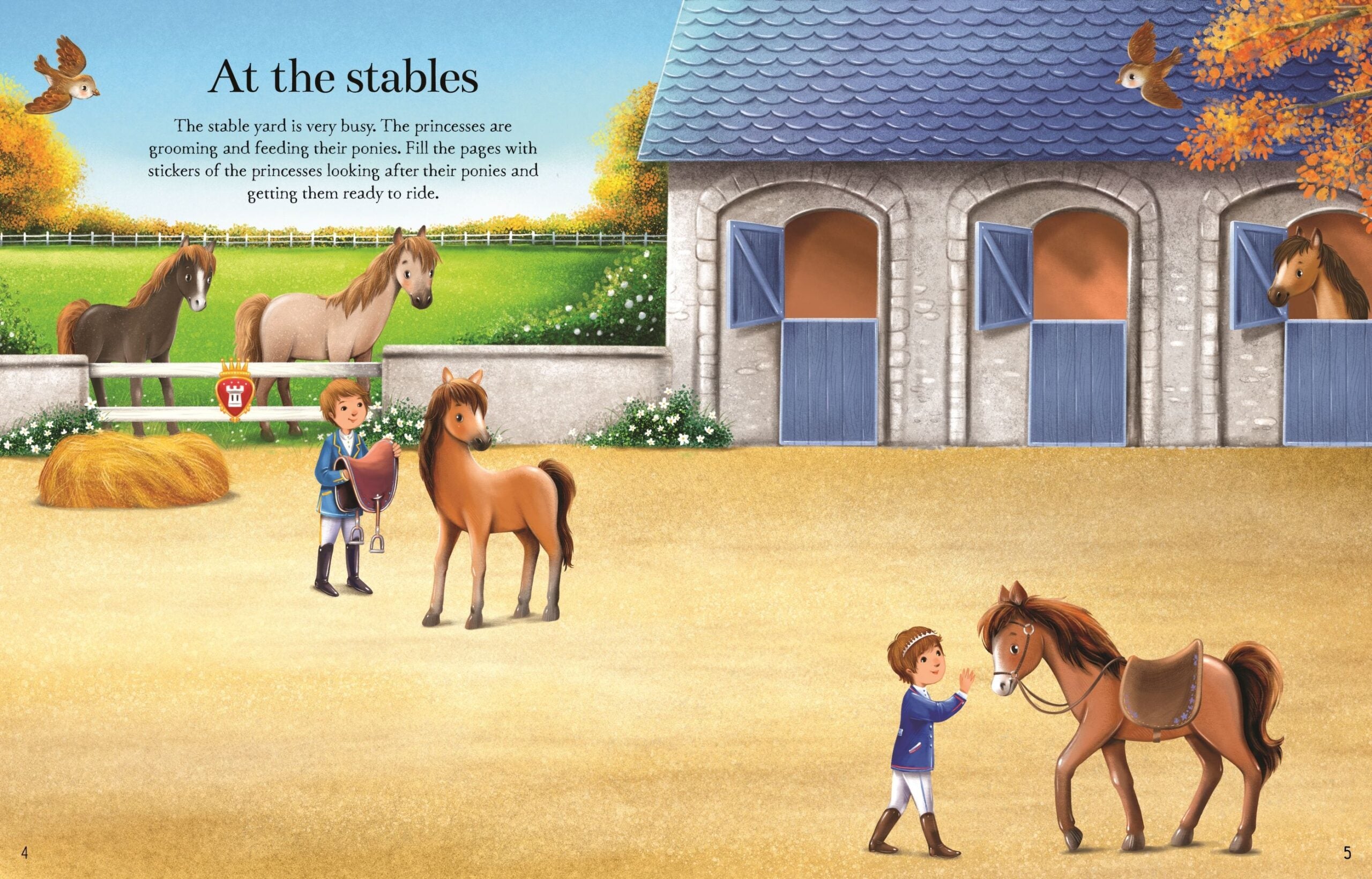 Carte cu stickere - Princesses, Usborne, + 5 ani