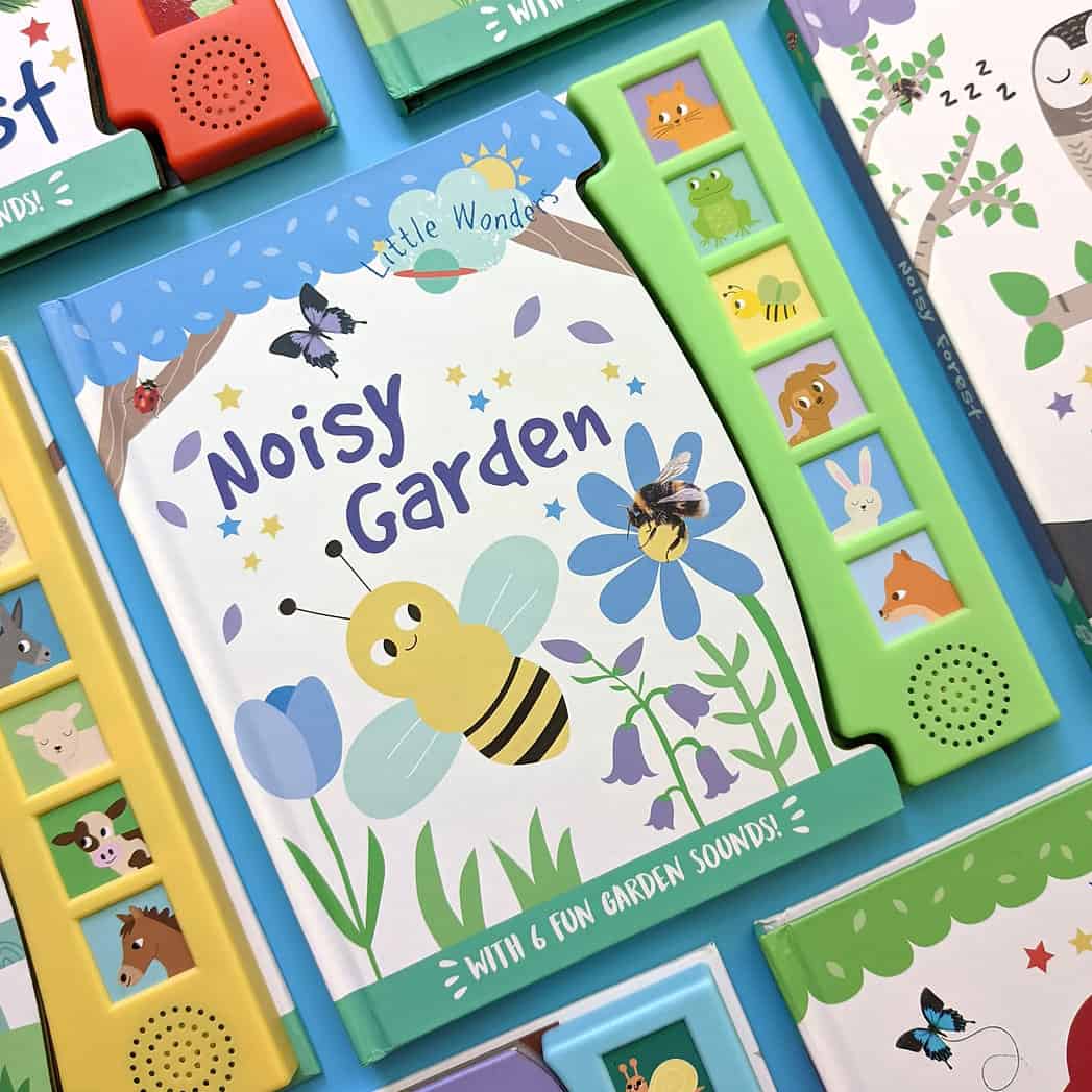 Carte pentru copii - Little Wonders Noisy Garden 6 Button Sound Book