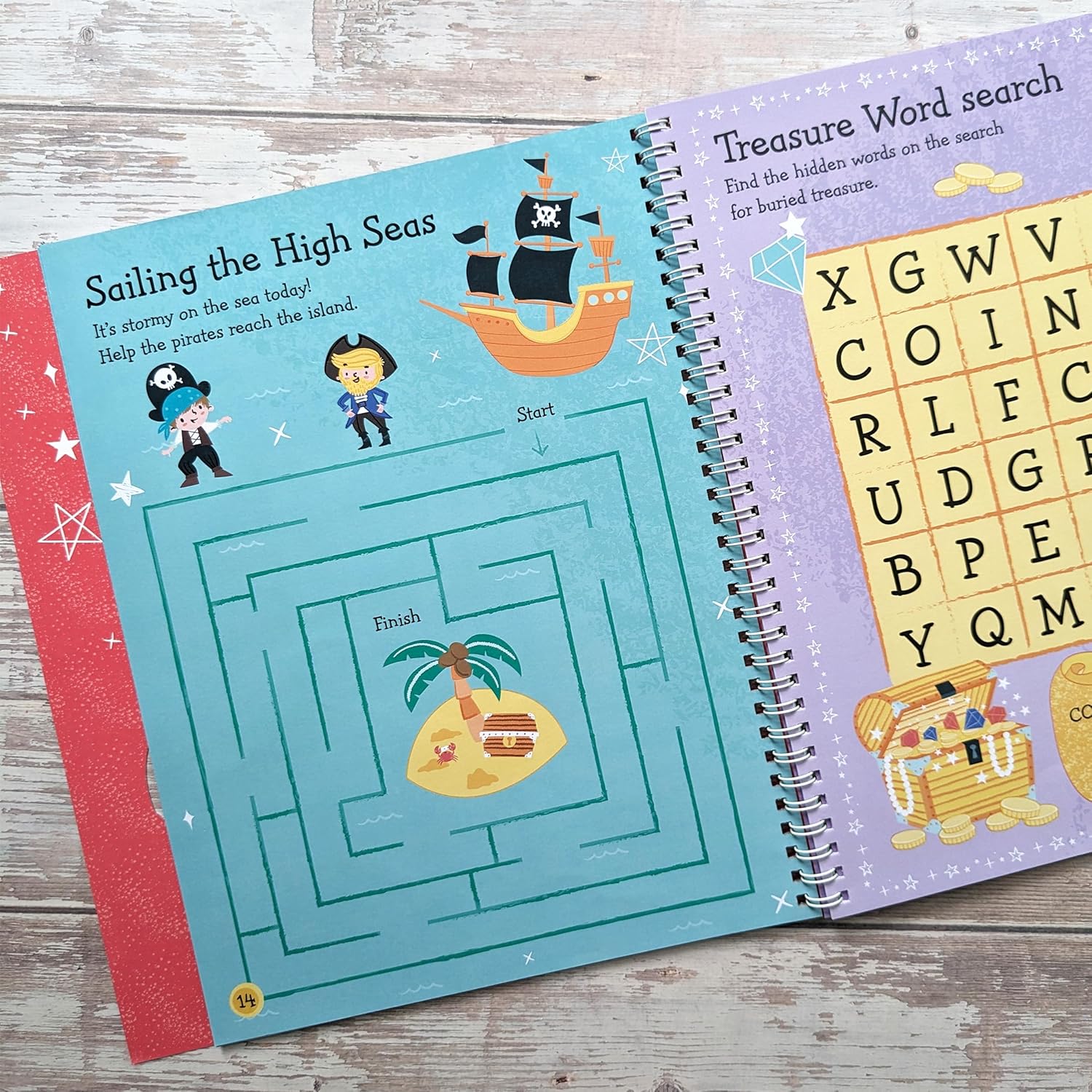 Carte pentru copii, NPP, Gem Art Activity Book: Pesky Pirates, 3+ ani