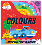 Carte pentru copii, NPP, RAINBOW-COATED BOARD BOOK - FIRST COLOURS, 6 luni+