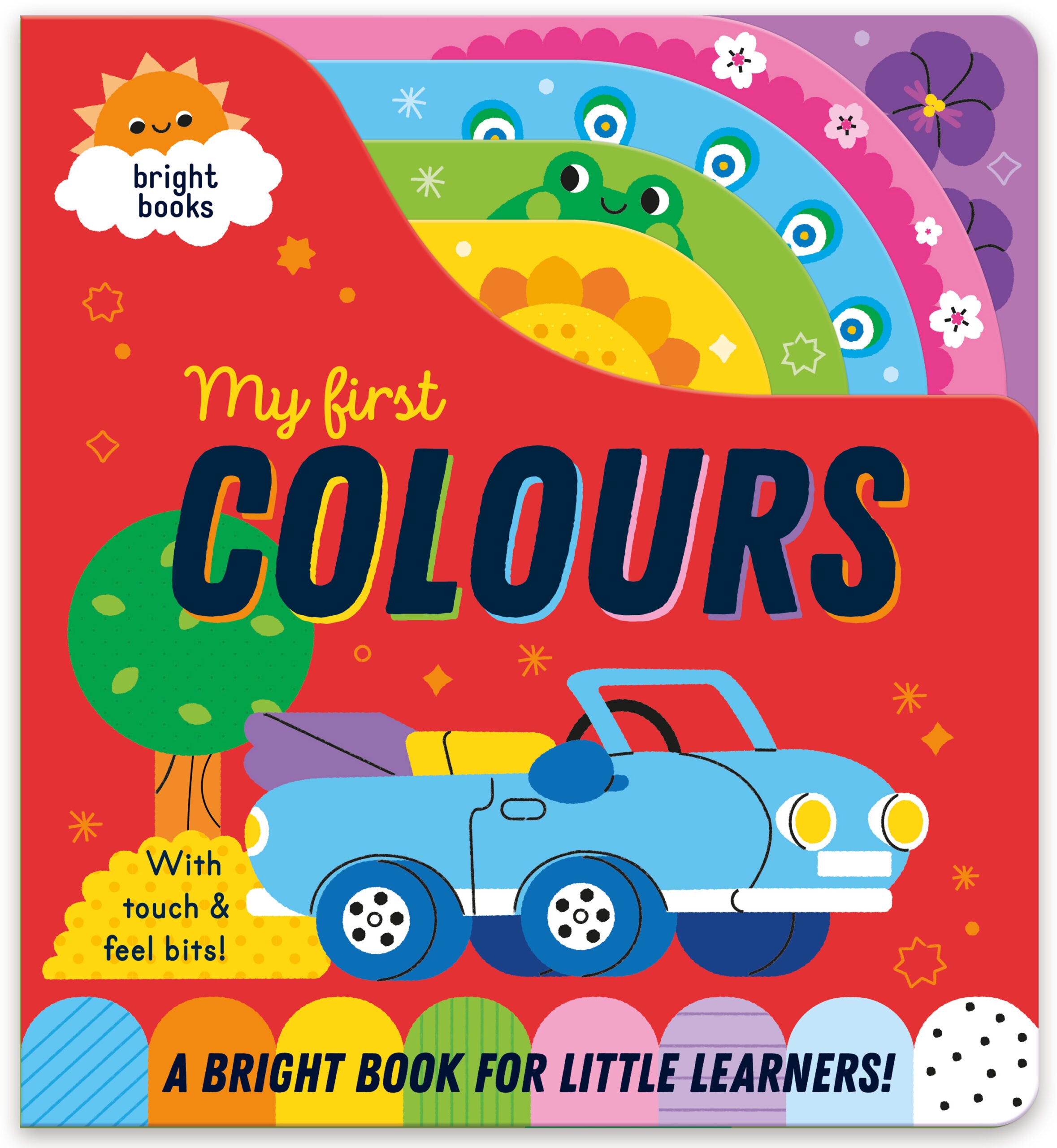 Carte pentru copii, NPP, RAINBOW-COATED BOARD BOOK - FIRST COLOURS, 6 luni+