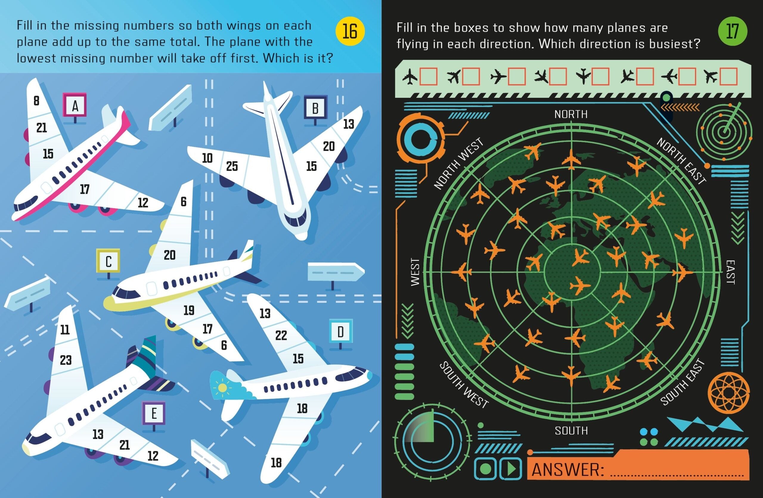 Carte pentru copii, Usborne, Things To Do on a Plane Journey, 6+ ani