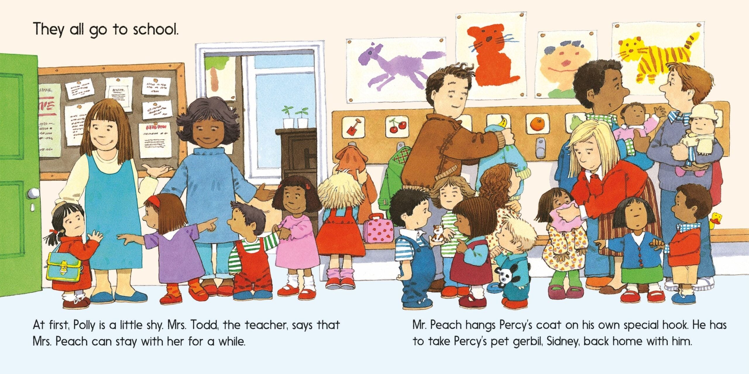 Carte pentru copii, Usborne, Going to School, 2+ ani
