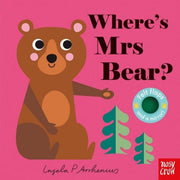 Carte cu clapete pentru bebelusi - Where's Mrs Bear?, Nosy Crow, + 6 luni