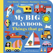 Carte cu activitati pentru bebelusi - My BIG Playbook: Things That Go, Nosy Crow, + 6 luni