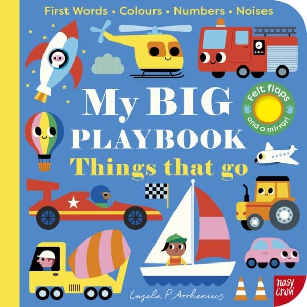 Carte cu activitati pentru bebelusi - My BIG Playbook: Things That Go, Nosy Crow, + 6 luni