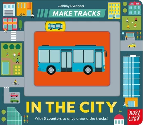 Carte senzoriala pentru copii - Make Tracks: In the City, Nosy Crow, + 2 ani
