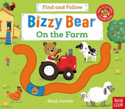 Carte cu activitati pentru copii mici - Bizzy Bear: Find and Follow On the Farm, Nosy Crow, + 1 an