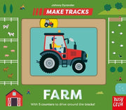 Carte senzoriala pentru copii - Make Tracks: Farm, Nosy Crow, + 2 ani