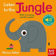 Carte muzicala cu sunete pentru bebelusi - Listen to the Jungle (reissue), Nosy Crow, + 0 luni