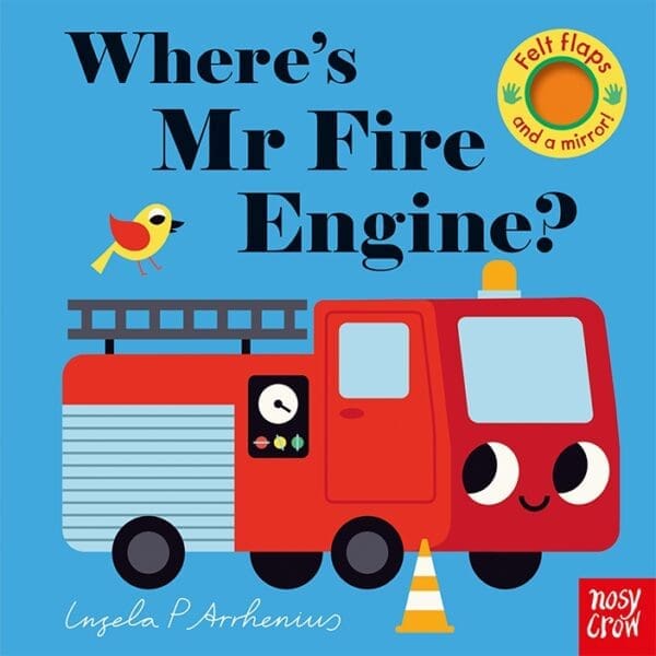 Carte cu clapete pentru bebelusi - Where's Mr Fire Engine?, Nosy Crow, + 6 luni