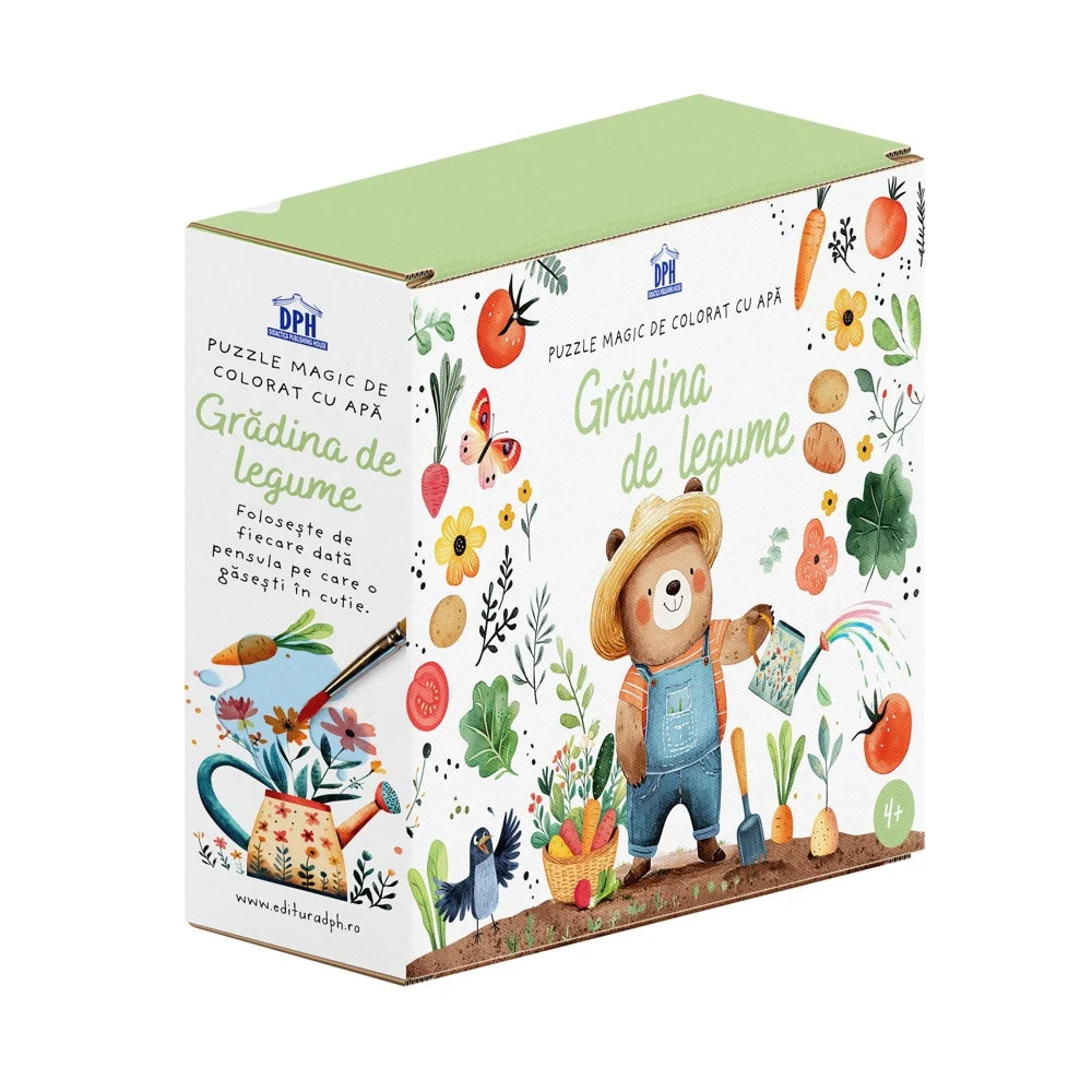 Gradina de legume - Puzzle magic de colorat cu apa
