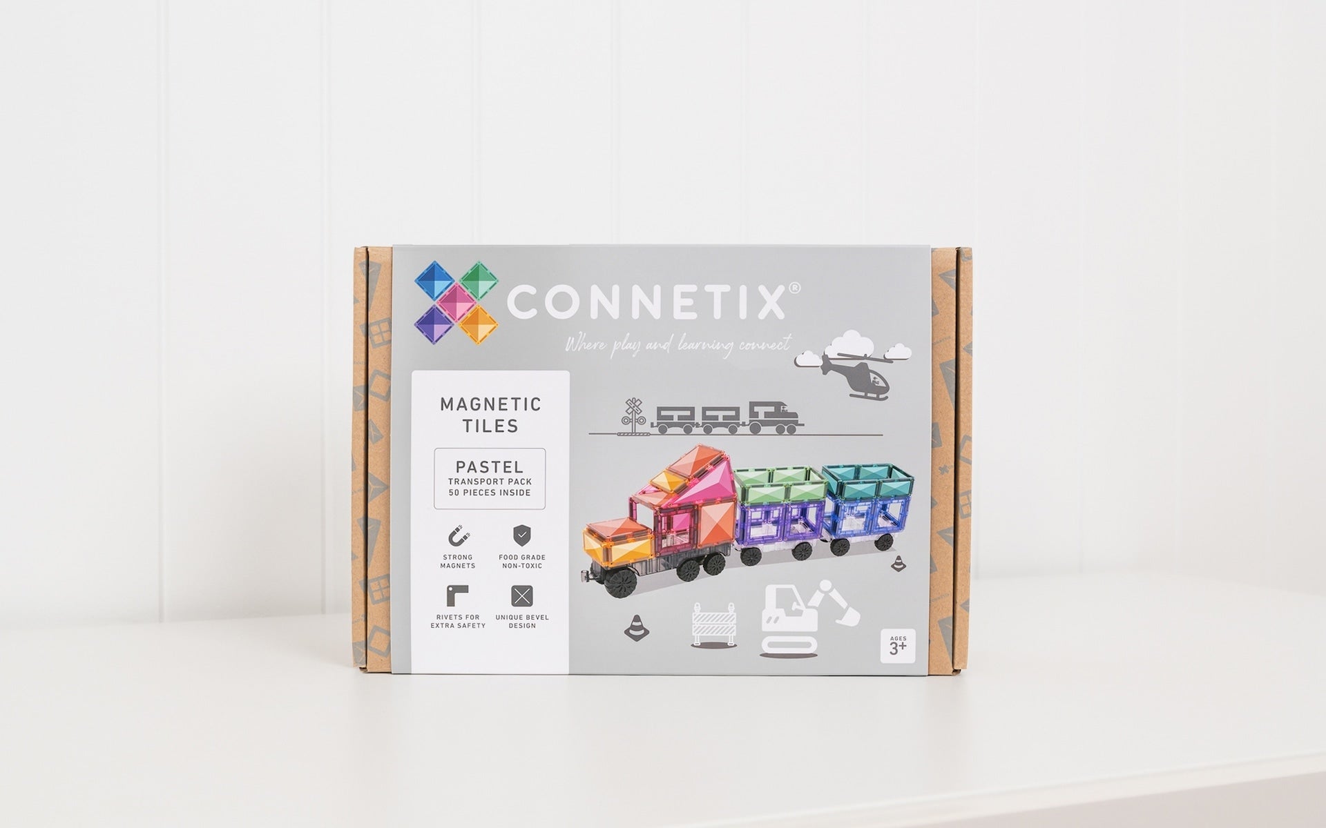 Set Connetix, Pastel Transport Pack 50 pc