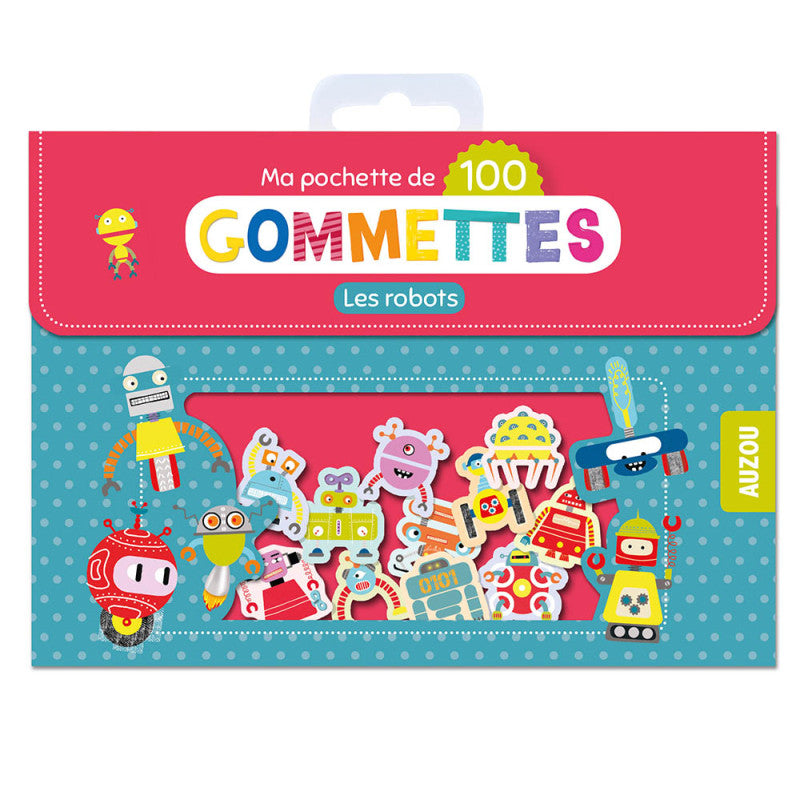 Set 100 de stickere cu roboti, Auzou, Robots, 3 ani+