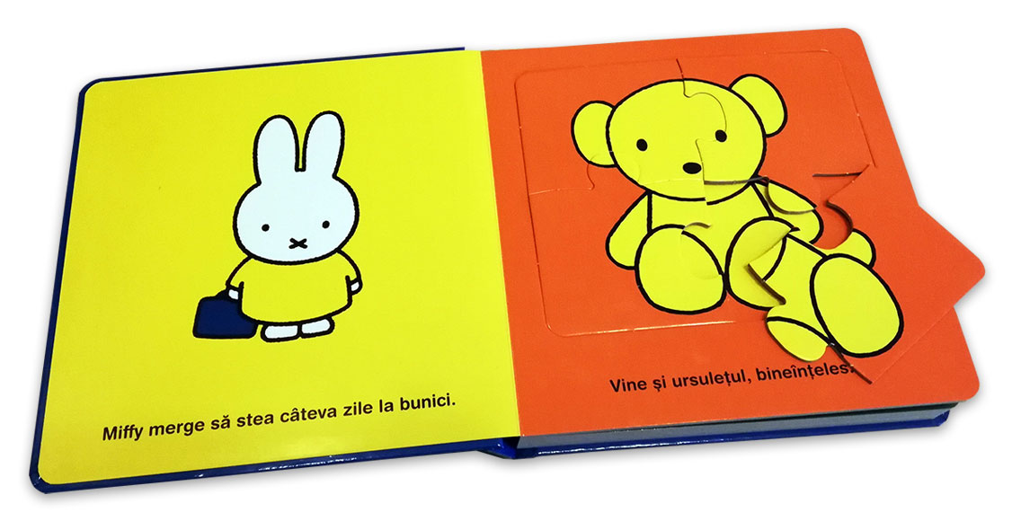 Miffy merge la bunici. Carte cu puzzle
