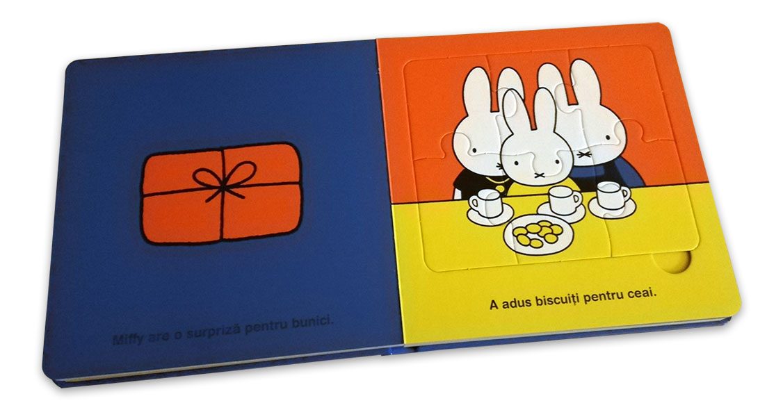 Miffy merge la bunici. Carte cu puzzle