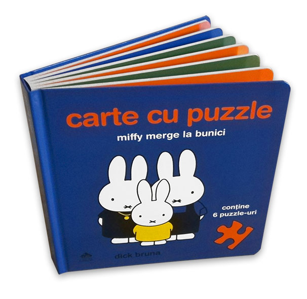 Miffy merge la bunici. Carte cu puzzle