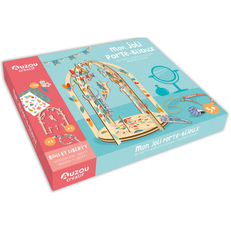 Set creativ de confectionat bijuterii, Auzou, My Pretty Jewellery Holder, 6 ani+