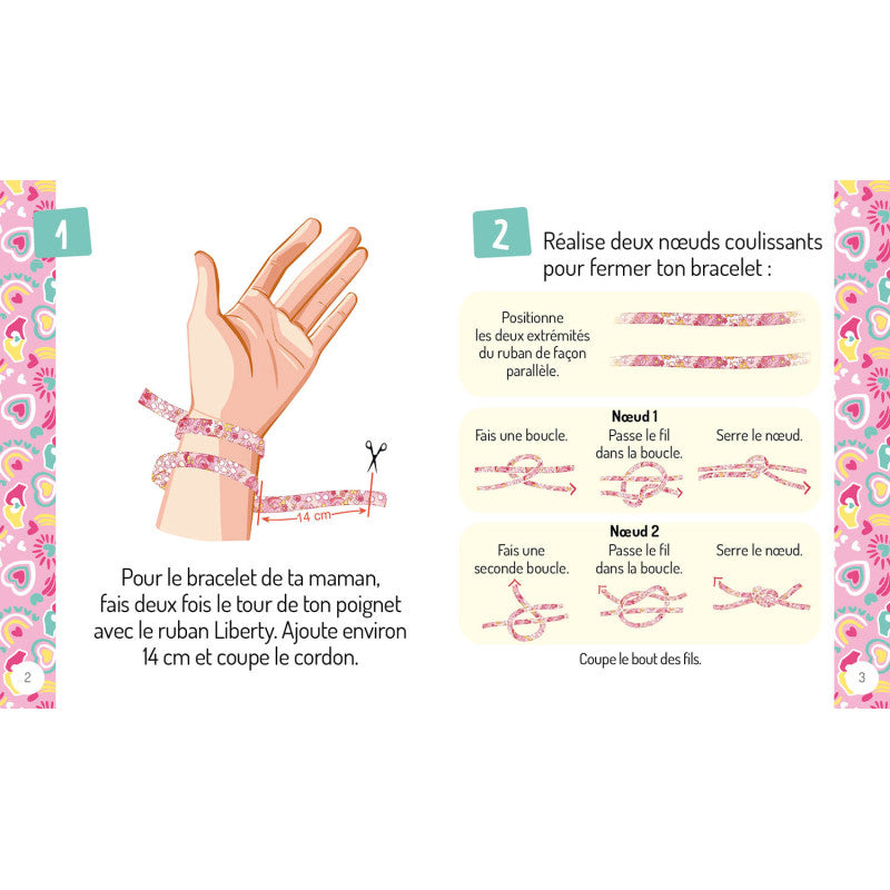 Set creativ de confectionat bijuterii, Auzou, Mother-daughter bracelets, 6 ani+