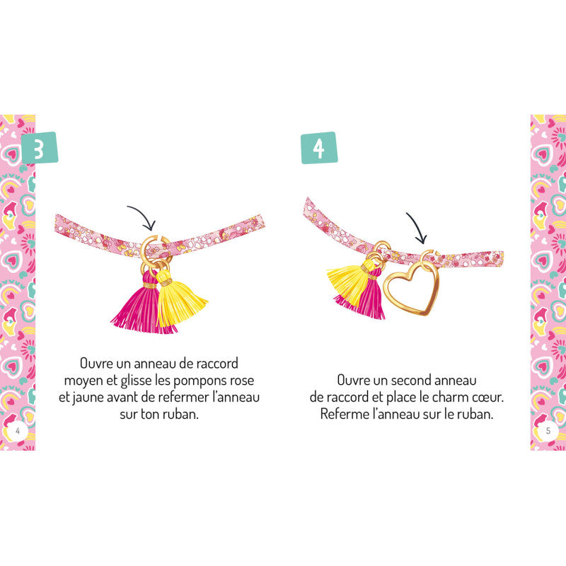 Set creativ de confectionat bijuterii, Auzou, Mother-daughter bracelets, 6 ani+