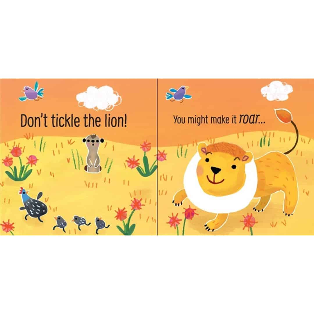 Don't tickle the lion!  – Carte senzoriala cu sunetele leului