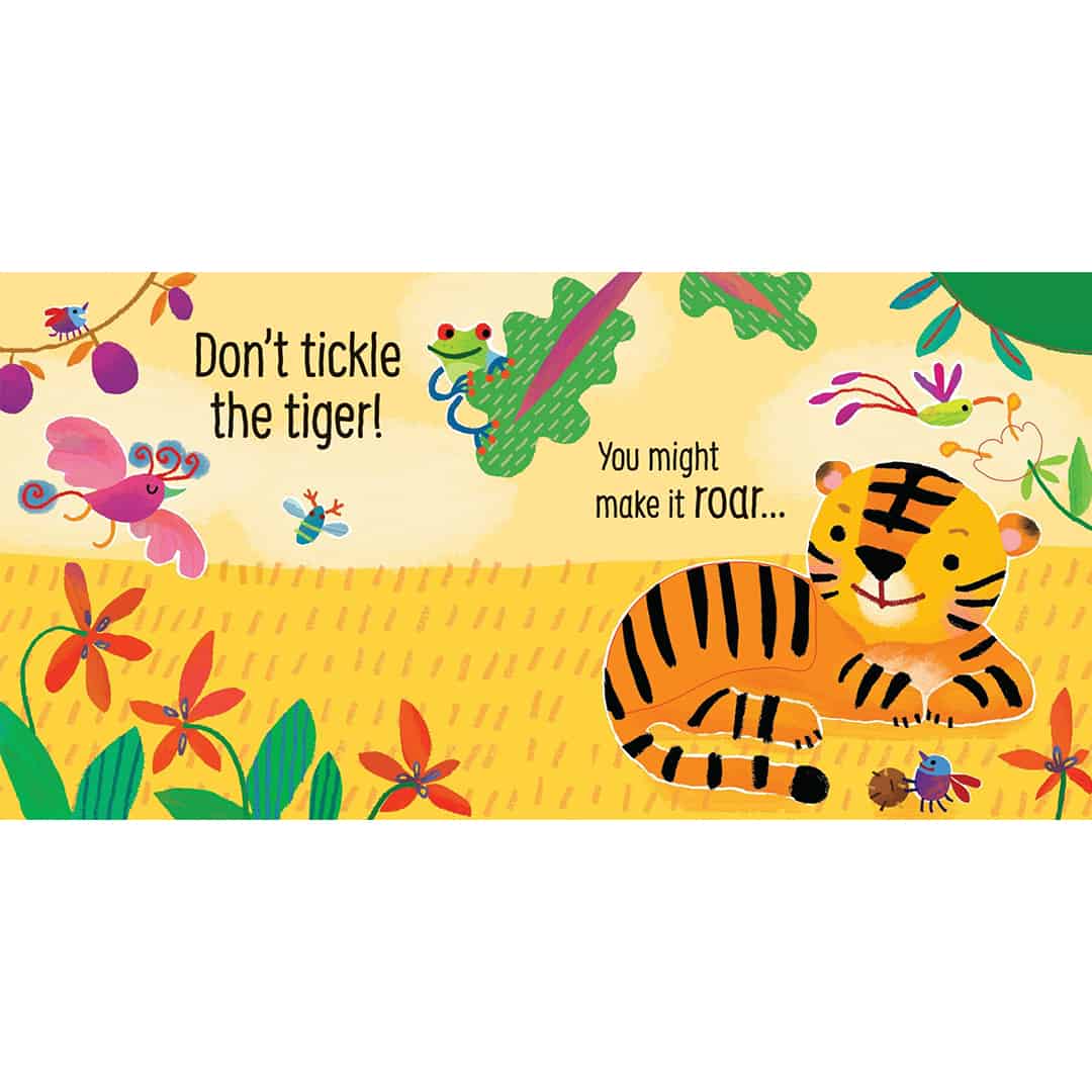 Resigilat - Don’t tickle the tiger! – Carte cu senzoriala cu sunetele tigrilor