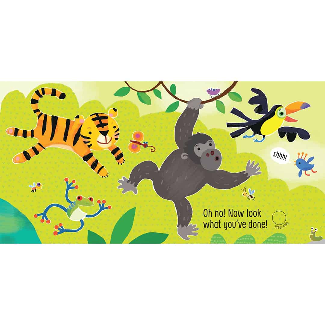 Resigilat - Don’t tickle the tiger! – Carte cu senzoriala cu sunetele tigrilor