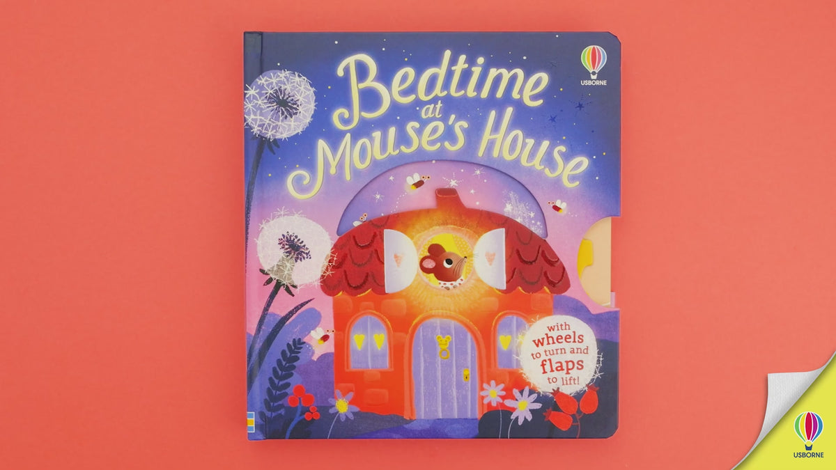 Încarcă video: Carte ilustrată, Bedtime at mouse's house, Usborne + 6 luni