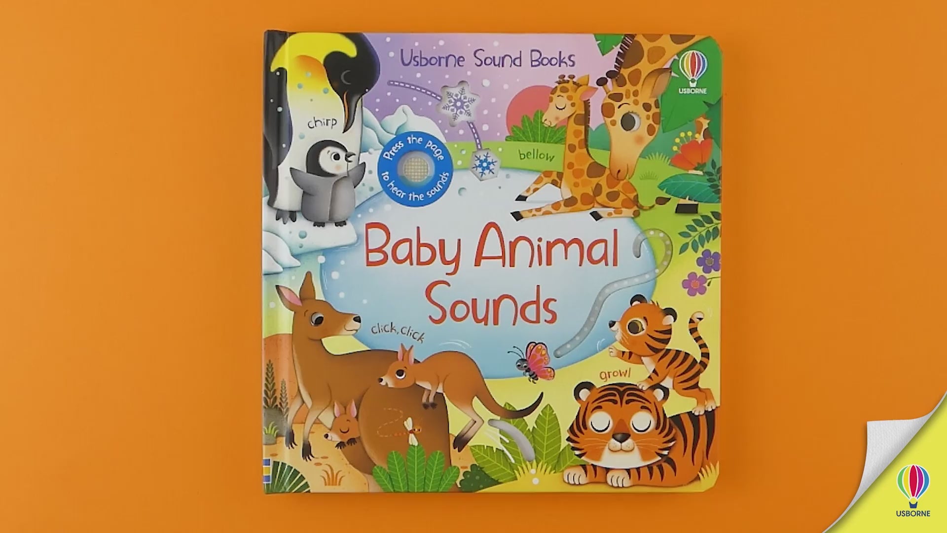 Încarcă video: Carte pentru copii, Usborne, Baby Animal Sounds, 0+ ani