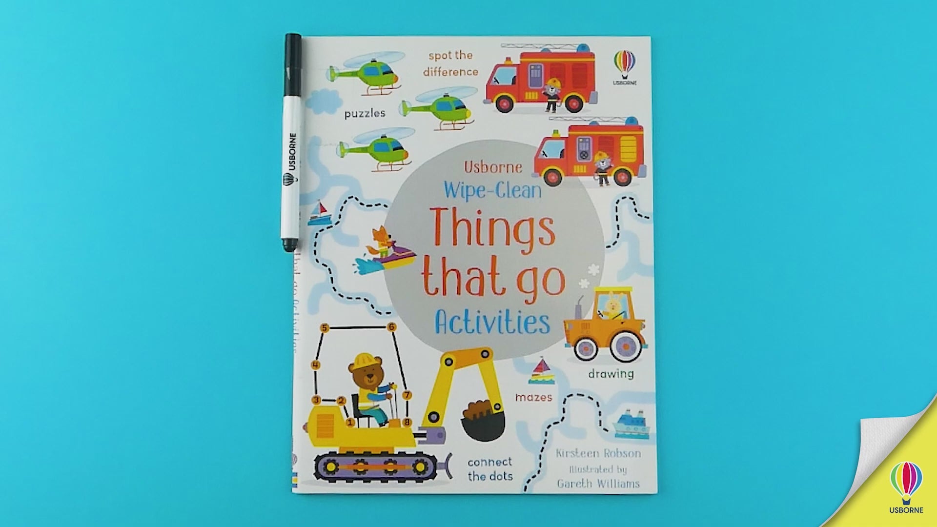 Încarcă video: Carte pentru copii - Wipe-Clean Things That Go Activities
