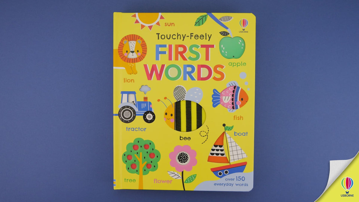 Încarcă video: Carte senzorială cu sunete, Touchy-feely first words, Usborne + 6 luni