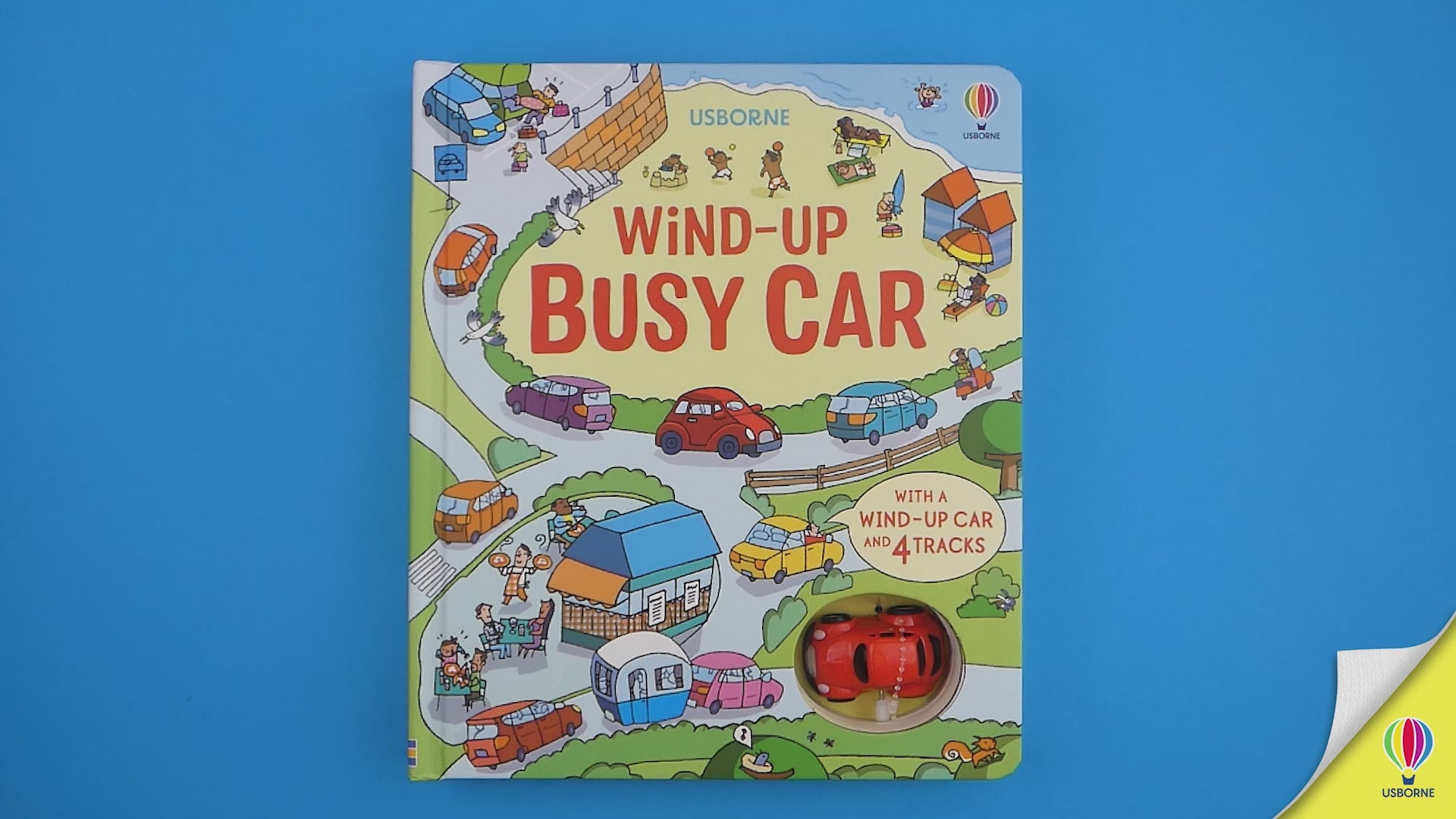 Încarcă video: Carte Wind-Up Busy Car, Usborne, + 3 ani
