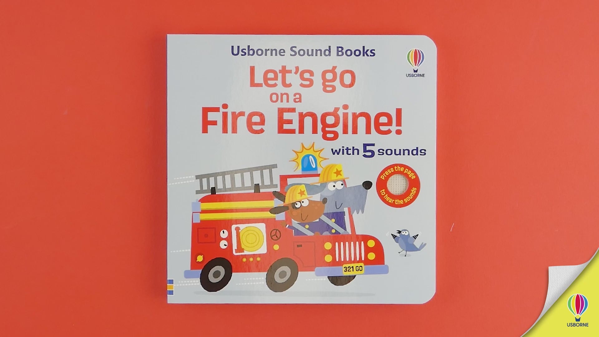 Încarcă video: Carte pentru copii, Usborne, Let's go on a Fire Engine, 12+ luni