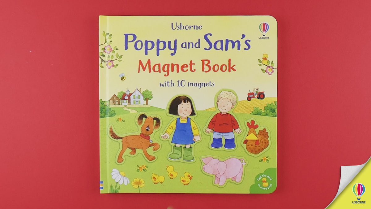 Încarcă video: Poppy and Sam Magnet Book, Usborne, + 3 ani