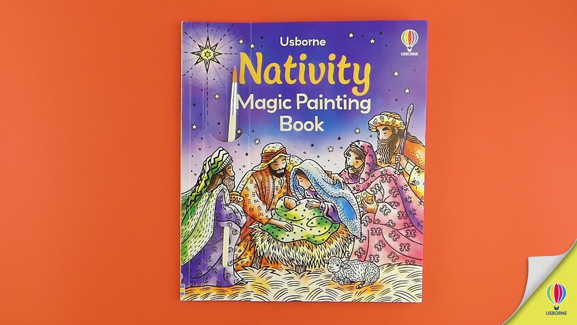 Încarcă video: Carte pentru copii, Usborne, Nativity Magic Painting Book, 5+ ani