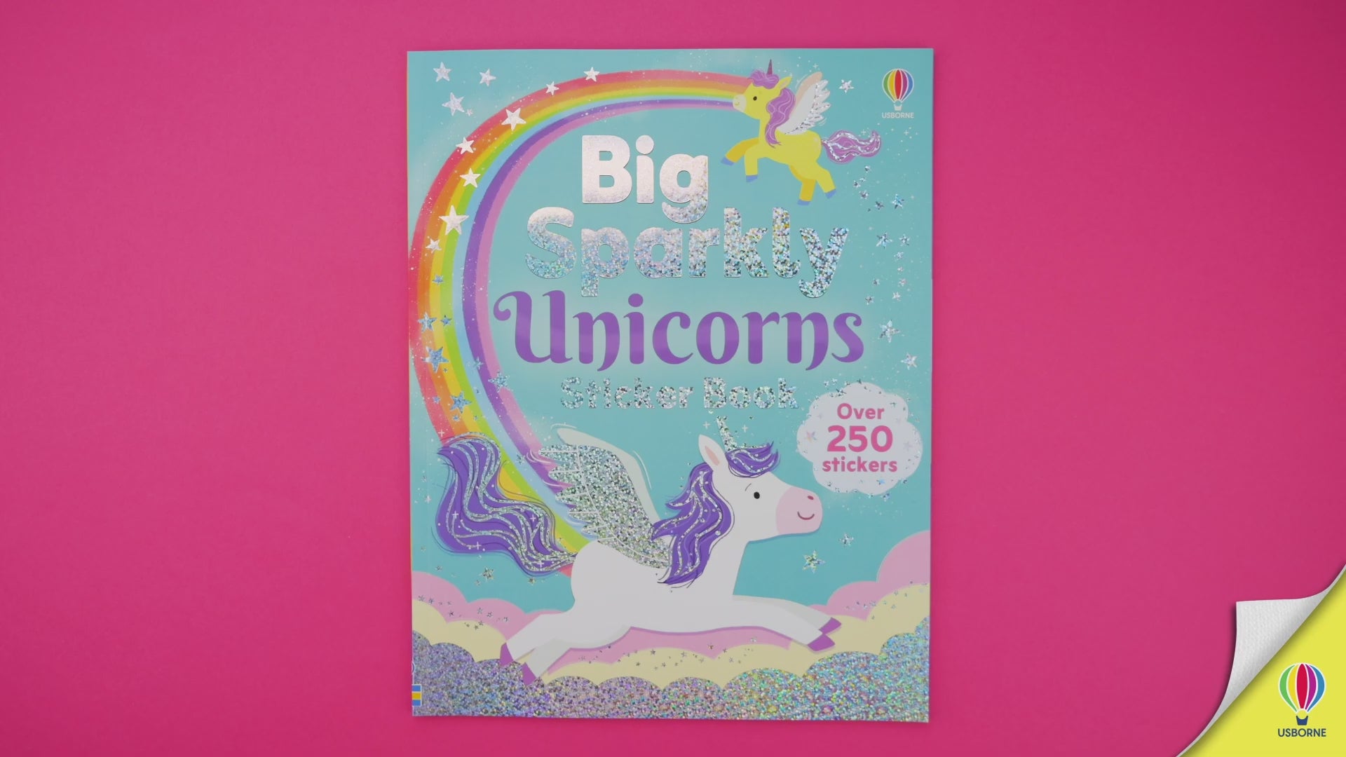 Încarcă video: Big Sparkly Unicorns Sticker Book - Carte cu stickere - Carte pentru copii