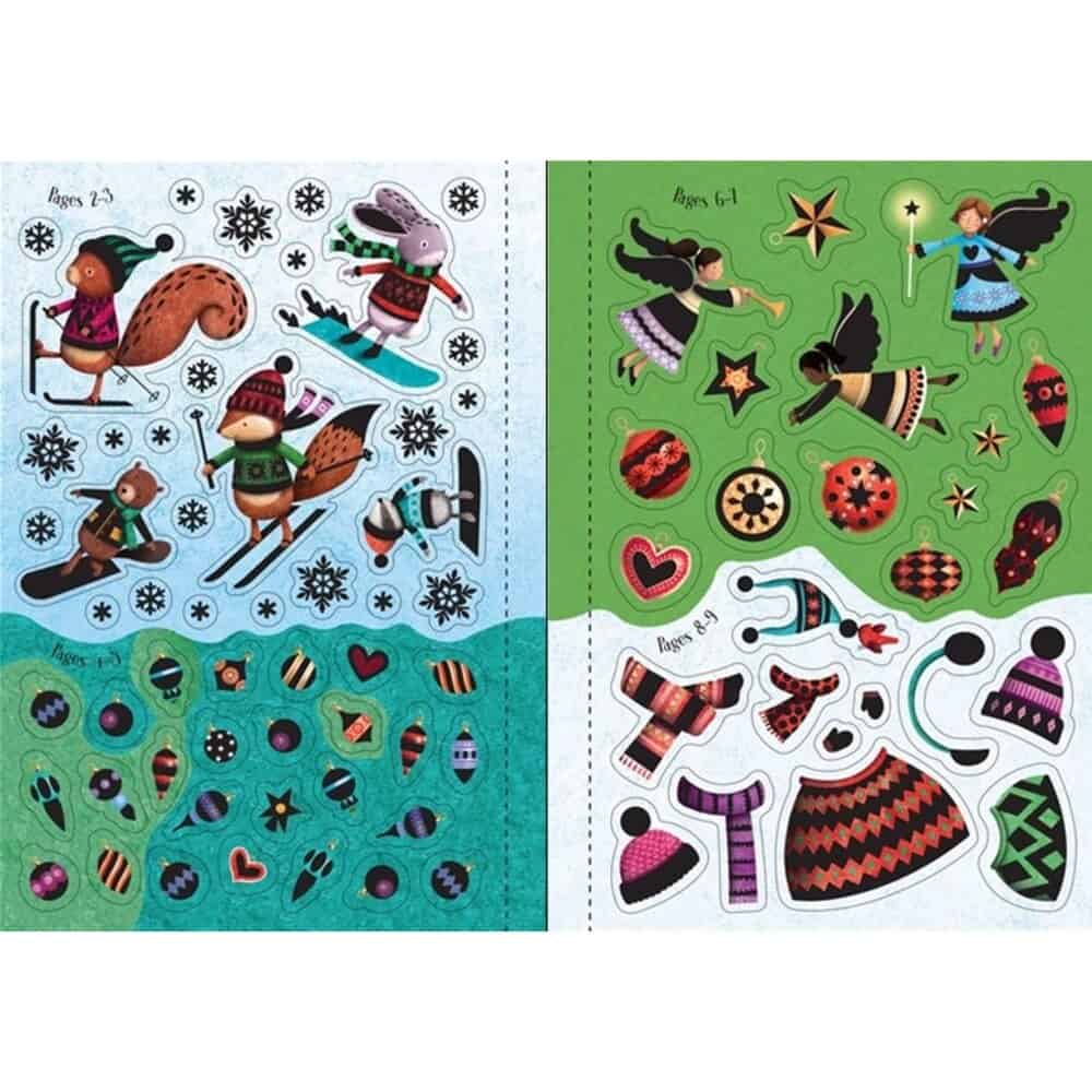 Carte cu stickere - Little Sparkly Christmas Book