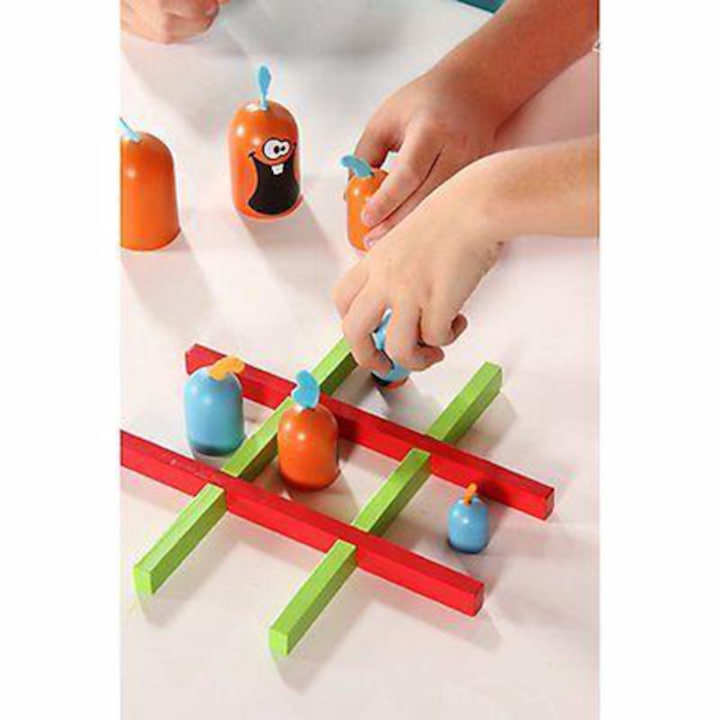 Joc de strategie - Gobblet gobblers, din lemn, Blue Orange, 5 + ani