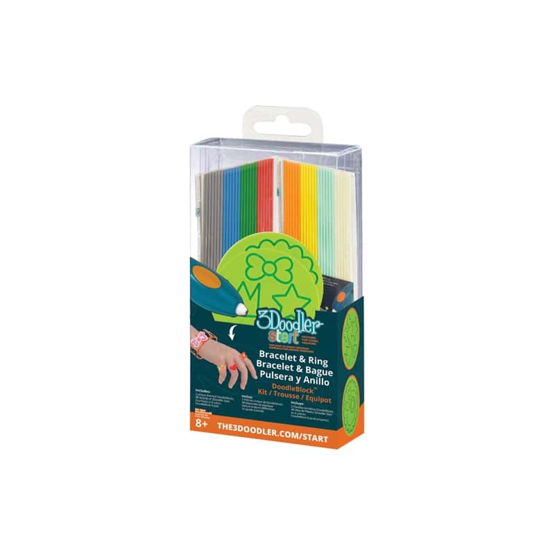 Set filamente si sablon pentru stiloul 3D 3Doodler Start Jewellery