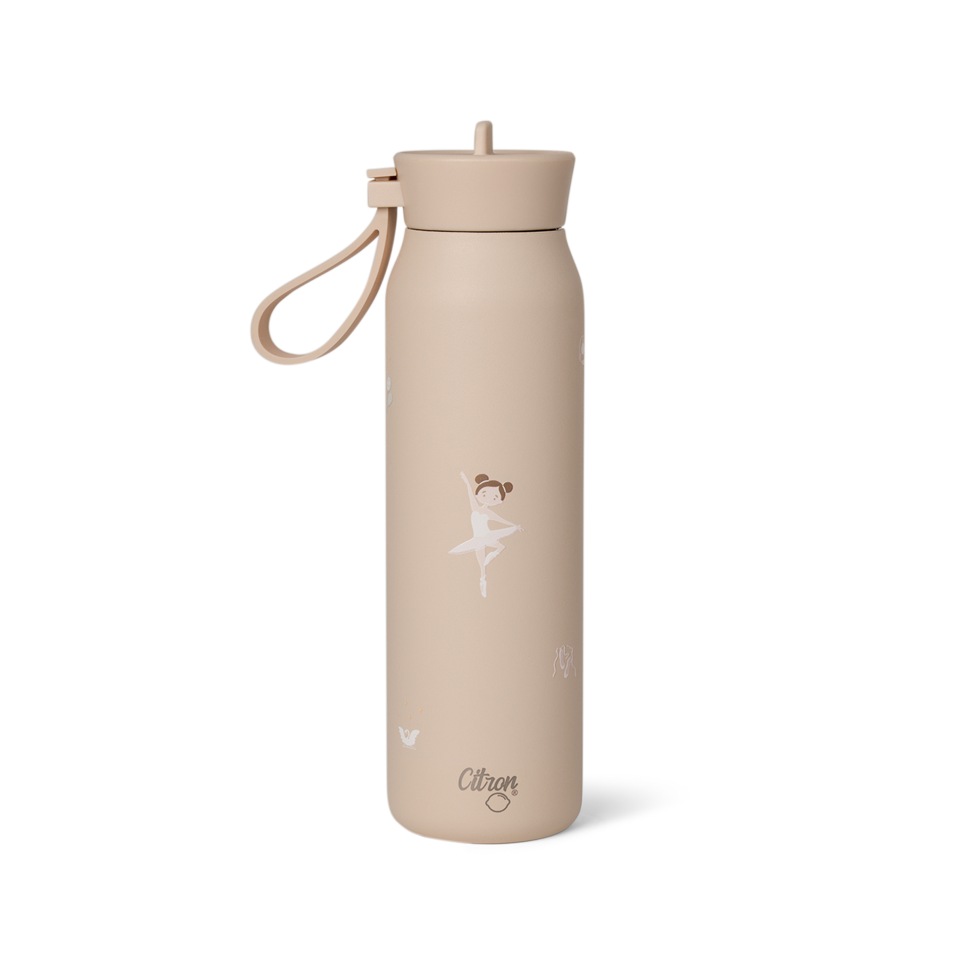 Sticlă de Apă Termoizolantă din Inox Citron, 350ml - Model Balerină