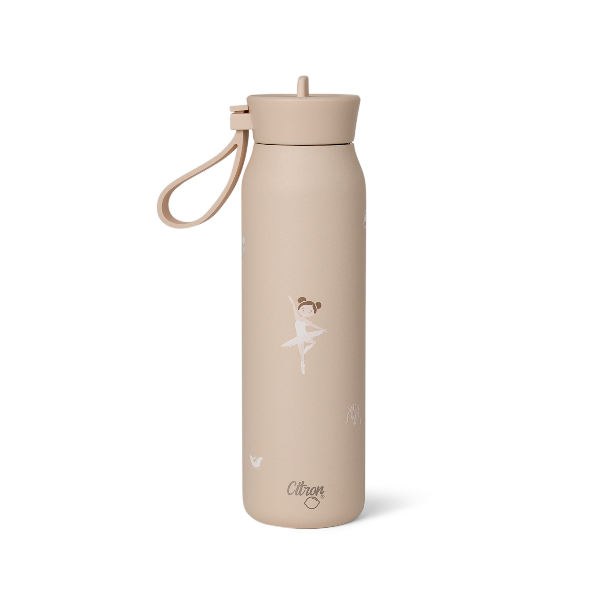 Sticlă de Apă Termoizolantă din Inox Citron, 350ml - Model Balerină