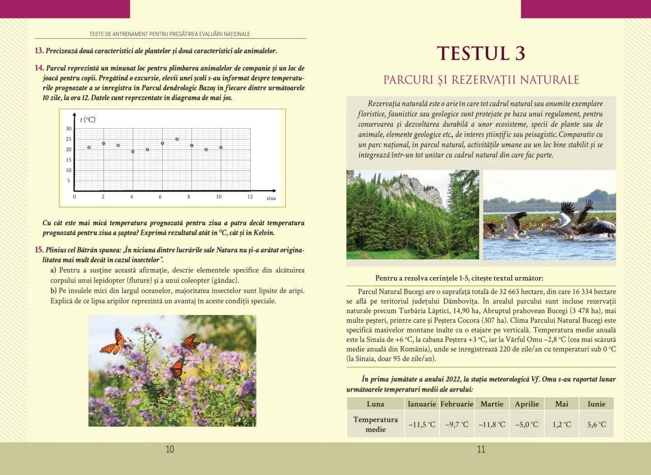 Evaluare nationala - teste transdisciplinare pentru pregatirea evaluarii nationale - clasa a VI-a - matematica si stiinte