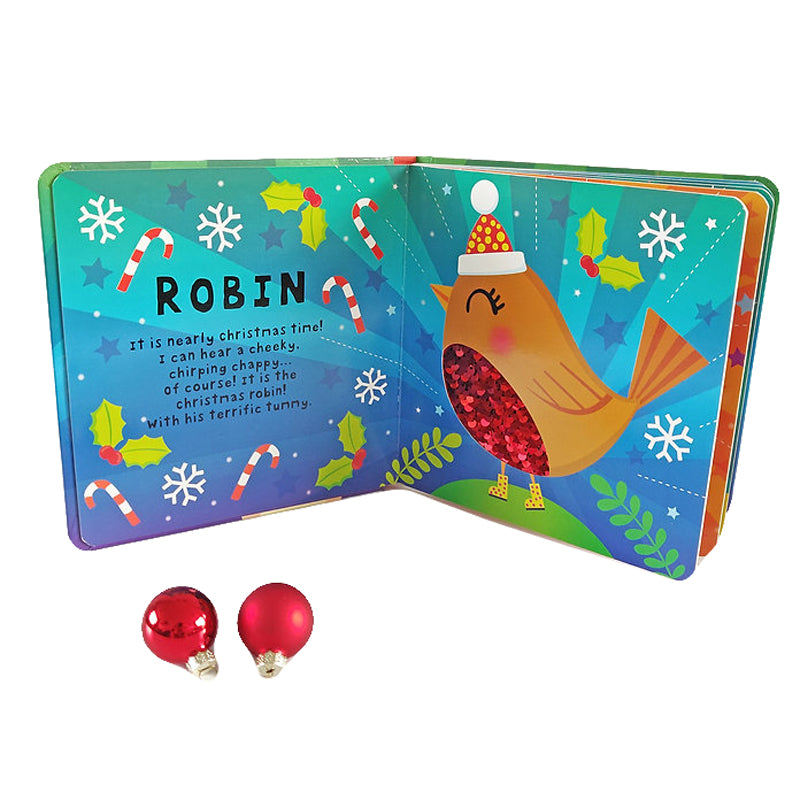 XMAS SEQUIN BOOKS - REINDEER