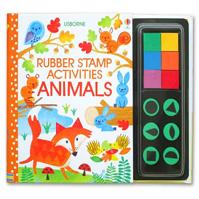 Carte de pictat cu stampila: Animale – Rubber Stamp Activities: Animals 1