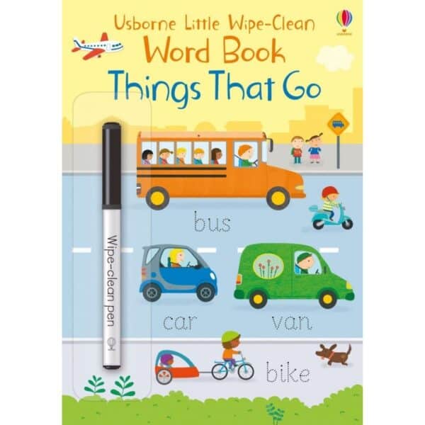 Scrie si sterge - Little Wipe-Clean Word Book Things That Go 1