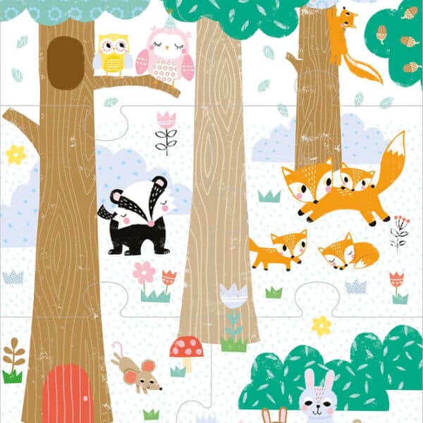 Carte cu puzzle Pull Out Jigsaw - Forest Friends 2