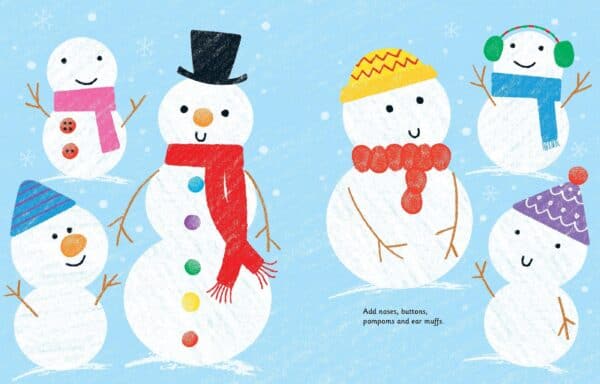 Carte cu activitati de pictat cu degetelele - Fingerprint Activities Christmas 3