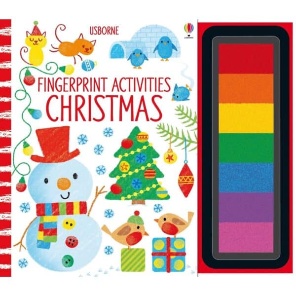 Carte cu activitati de pictat cu degetelele - Fingerprint Activities Christmas