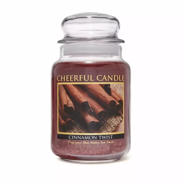 Lumanare parfumata - Cheerful candle - aroma Cinnamon Twist - Mare - 680g 1